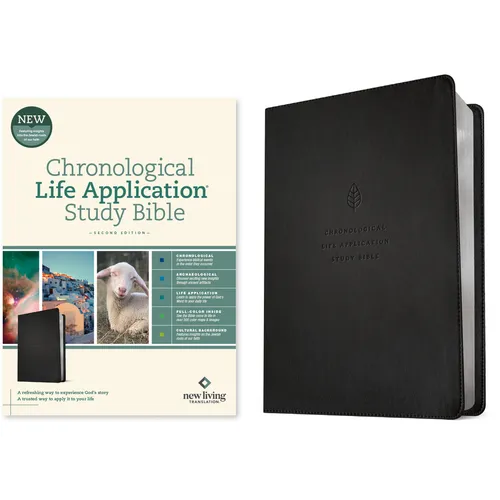 NLT Chronological Life Application Study Bible, Second Edition (Leatherlike, Ebony Leaf)