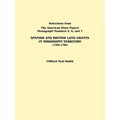 Spanish and British Land Grants in Mississippi Territory, 1750-1784. Three Parts in One. Originally Published as Monographs 5-7, Selections from the a
