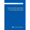 Stability of Free Surfaces in Single-Phase and Two-Phase Open Capillary Channel Flow in a Microgravity Environment