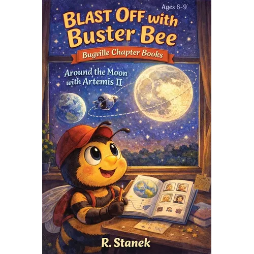 Blast Off With Buster Bee Around the Moon with Artemis II: A Bugville Critters Chapter Book About Curiosity, Teamwork, and a Real Journey Around the M