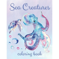 Coloring Book Sea Creatures: Ocean Life Themed Creative Activity for Kids, Teens and Adults - Relaxing Gift for Boys and Girls (Large 8.5x11 Inch,