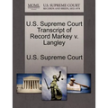 U.S. Supreme Court Transcript of Record Markey V. Langley