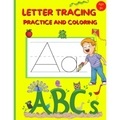 Letter Tracing Practice and Coloring: Preschool Alphabet Handwriting And Coloring Book For Kids Ages 3-5