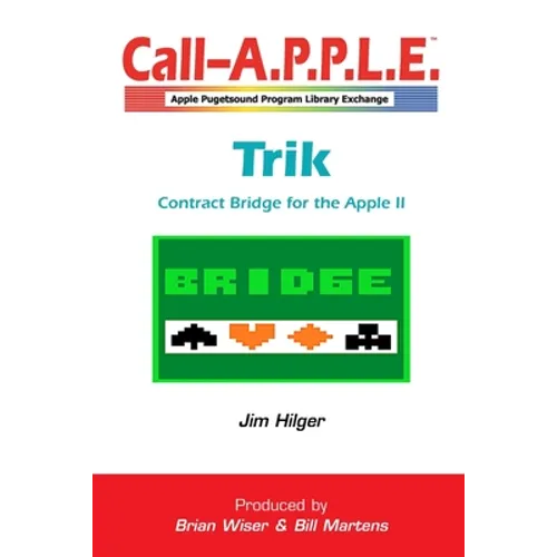 Trik 1.0: Contract Bridge for the Apple II