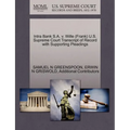 Intra Bank S.A. V. Wille (Frank) U.S. Supreme Court Transcript of Record with Supporting Pleadings