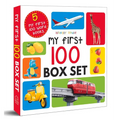 My First 100 Series Boxset- Pack of 5 Picture Books for Children (Animals, Words, Numbers, Food We Eat and Things That Move)