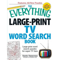 The Everything Large-Print TV Word Search Book: Large-Print Word Search Puzzles for Super TV Fans