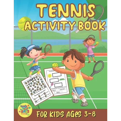 tennis activity book for kids ages 3-8: Tennis gift for kids ages 3 and up