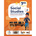 7th Grade Social Studies: Daily Practice Workbook 20 Weeks of Fun Activities History Government Geography Economics + Video Explanations for Each Ques