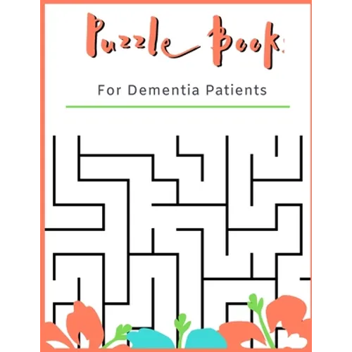 Puzzle Book for Dementia Patients: For Adults With Dementia - 50 Puzzles - Paperback - Made In USA - Size 8.5x11