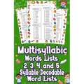 Multisyllabic Words Lists 2, 3, 4, and 5 Syllable Decodable Word Lists: Uncover the Ultimate Multisyllabic Word Lists! From 2 to 5 Syllables, Boost Yo