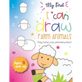 My First I can draw Farm Animals Dog, Horse, cow, and many more Ages 5 and up: Fun for boys and girls, PreK, Kindergarten, Farm Animals, Sketchbook, E