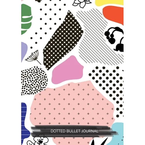 Abstract Multicolor - Dotted Bullet Journal: Medium A5 - 5.83X8.27