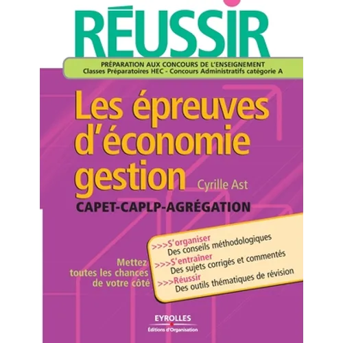 Réussir les épreuves d'économie gestion