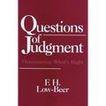 Questions of Judgment