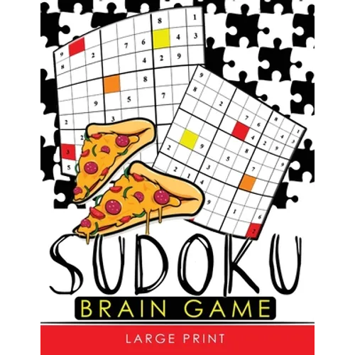 Sudoku Brain Game Large Print: Easy, Medium to Hard Level Puzzles for Adult Sulution inside