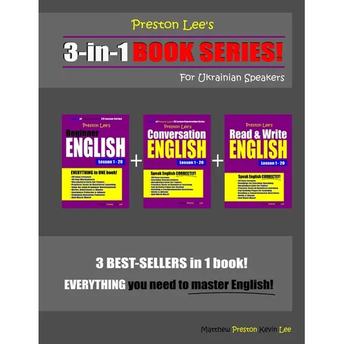 Preston Lee's 3-in-1 Book Series! Beginner English, Conversation English & Read & Write English Lesson 1 - 20 For Ukrainian Speakers