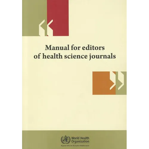 Manual for Editors of Health Science Journals