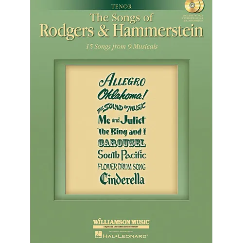 The Songs of Rodgers & Hammerstein: Tenor with CDs of Performances and Accompaniments Book/2-CD Pack