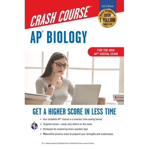 Ap(r) Biology Crash Course, Book + Online: Get a Higher Score in Less Time