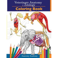 Veterinary & Zoology Coloring Book: 2-in-1 Compilation Incredibly Detailed Self-Test Animal Anatomy Color workbook Perfect Gift for Vet Students and A