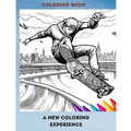 Coloring Book a New Coloring Experience: Coloring the Extreme Skateboard