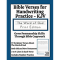 Bible Verses for Handwriting Practice - KJV: Word of God Print Edition