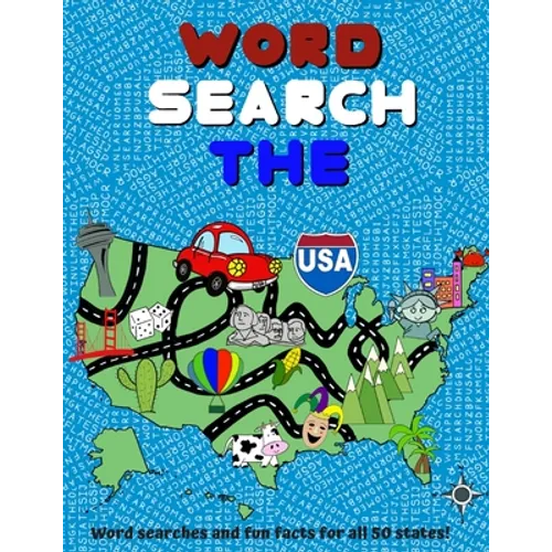 Word Search The USA: Word Searches and Fun Facts for all 50 States! - Large Print