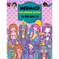 Mermaid Coloring Book: For Kids Ages 4-8 . Over 50 Cute, Unique Coloring Pages
