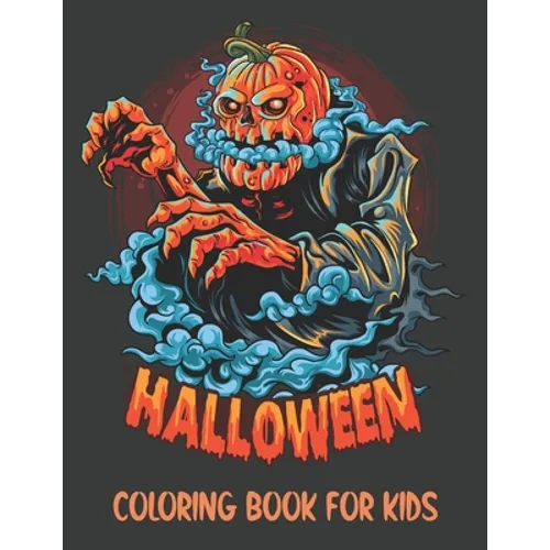 Halloween Coloring Book for Kids: Spooky Coloring book with Dracula, Skull, Cat and many more.