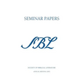 Sbl Seminar Papers 2003