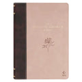 The Spiritual Growth Bible, Study Bible, NLT - New Living Translation Holy Bible, Vegan Leather, Brown/Pink Two-Tone