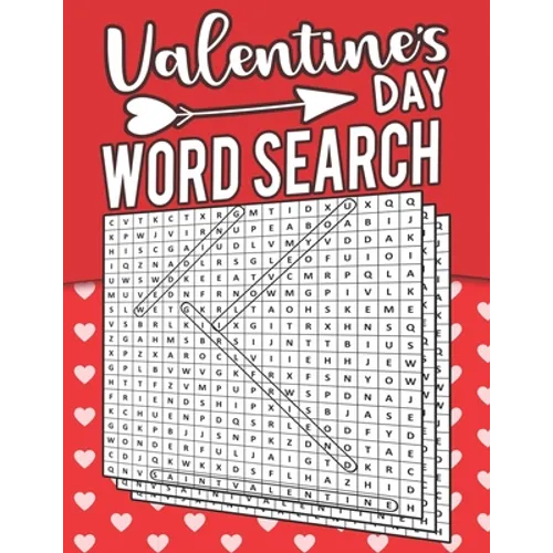 Valentine's Day Word Search: +50 Themed Word Search Puzzles Book For Adults, Cute Valentines Day Gift Idea