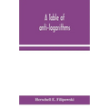 A Table Of Anti-Logarithms: Containing To Seven Places Of Decimals, Natural Numbers Answering To All Logarithms From 00001 To 99999; And An Improved T