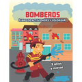 Bomberos: Libro de actividades y colorear 5 años y mayor: Firefighters en Español, Abecedario, sopa de de letras, Numeros, Patrones, Dibujos