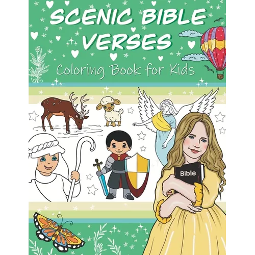 Scenic Bible Verses Coloring Book for Kids