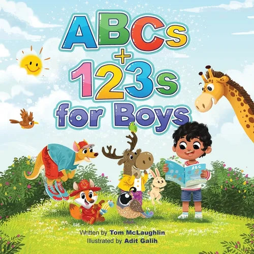 ABCs and 123s for Boys: A fun Alphabet book to get Boys Excited about Reading and Counting! Age 0-6. (Baby shower, toddler, pre-K, preschool, homescho
