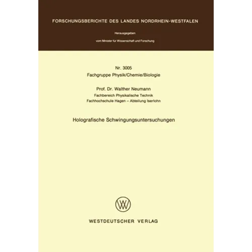 Holografische Schwingungsuntersuchungen