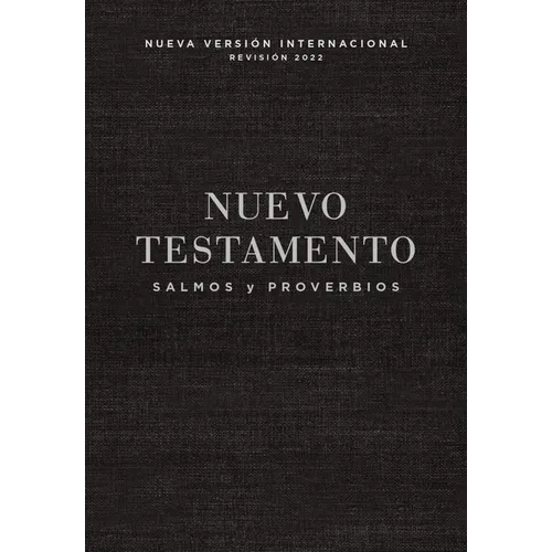 Nvi, Nuevo Testamento de Bolsillo, Con Salmos Y Proverbios, Revisión 2022, Tapa Rústica, Negro