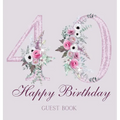 Happy 40th birthday guest book (hardback)