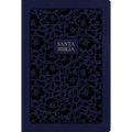 Rvr 1960 Biblia Letra Grande Tamaño Manual Edición Especial, Azul Marino, Símil Piel