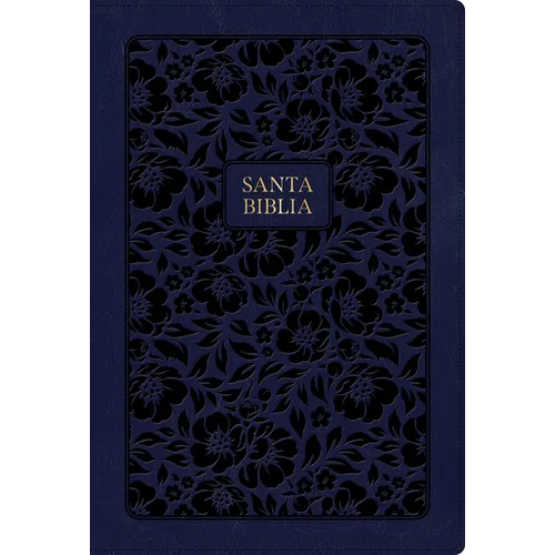 Rvr 1960 Biblia Letra Grande Tamaño Manual Edición Especial, Azul Marino, Símil Piel