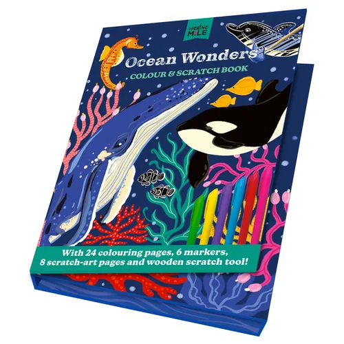Ocean Wonders: Colour & Scratch Book
