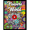 Flowers World Anti-Stress Coloring Book: Flower fairies Coloring Pages for adults Relaxation and Fun. Easy and Simple anti stress Print Designs with C