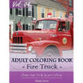 Fire Trucks Coloring Book for Stress Relief & Mind Relaxation, Stay Focus Treatment: New Series of Coloring Book for Adults and Grown up, 8.5" x 11" (
