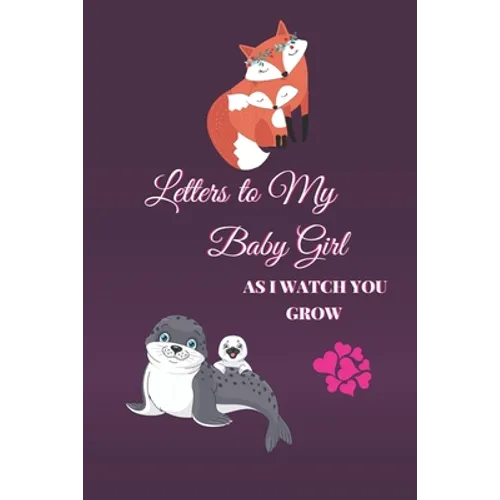 Letters to My Baby Girl As I Watch You Grow: 120 Pages Blank Lined Journal to Write In. Gift for New Parents Mother Son and Daughter. Mom And Daughter