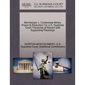 Sternberger V. Continental Mines, Power & Reduction Co U.S. Supreme Court Transcript of Record with Supporting Pleadings