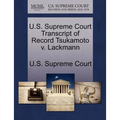U.S. Supreme Court Transcript of Record Tsukamoto V. Lackmann