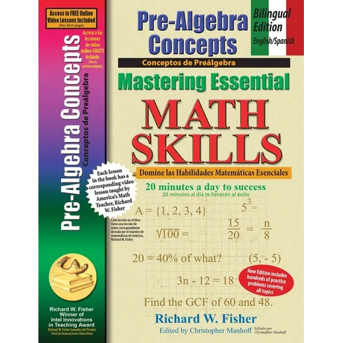 Pre-Algebra Concepts: Bilingual Edition - English/Spanish: Mastering Essential Math Skills
