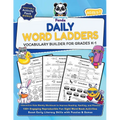 Daily Word Ladders and Vocabulary Builder for Grades K-1: Interactive Kids Weekly Workbook to Improve Reading, Spelling, and Phonics 100+ Engaging Rep